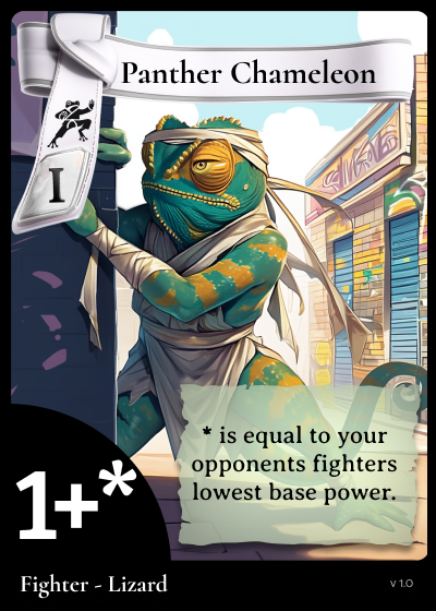 Chameleon Fighter Card