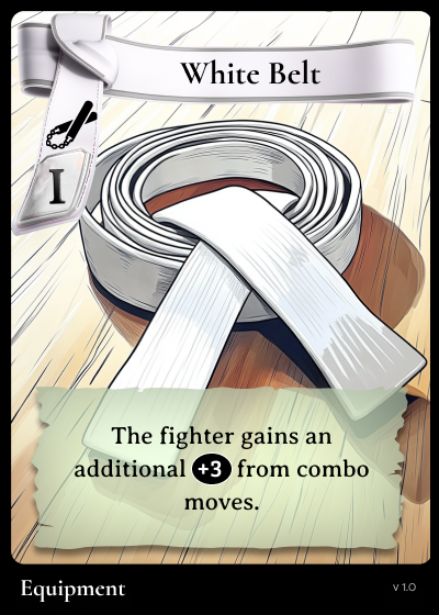 White Belt Fighter Card